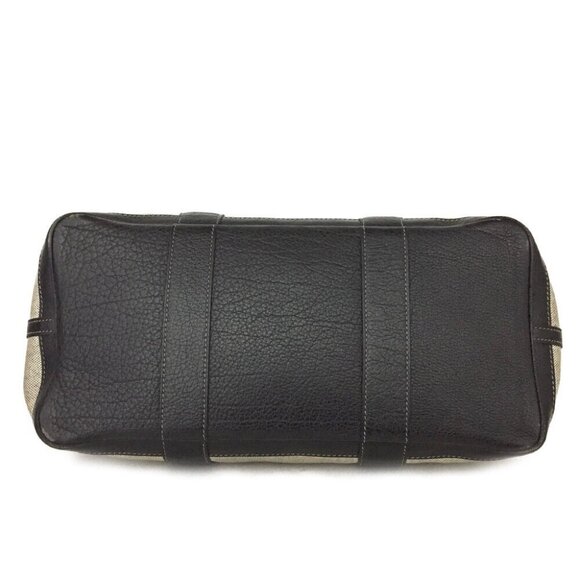 Authentic Hermes Garden Party 36 Greige with Black Leather Trim - Picture 7 of 15